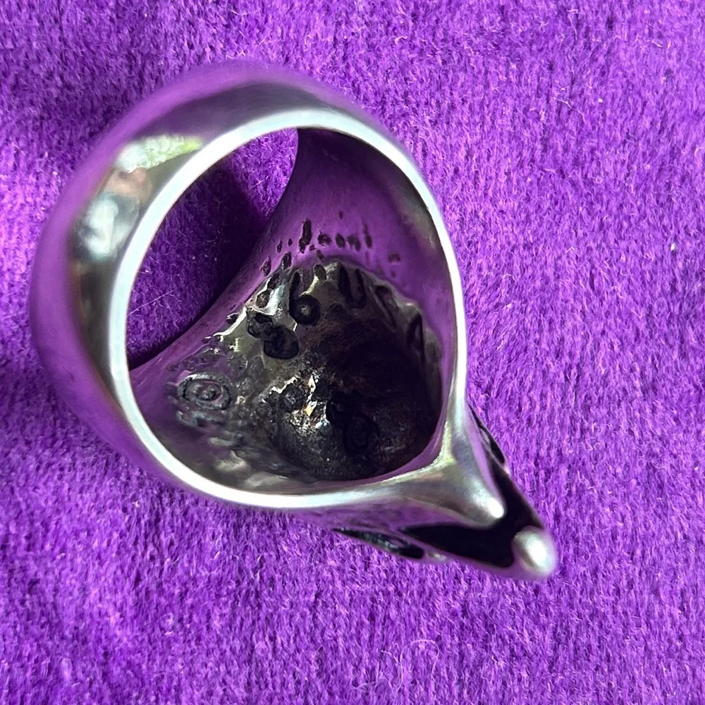 VINTAGE G&S SILVER EAGLE RING - Picture 5 of 5